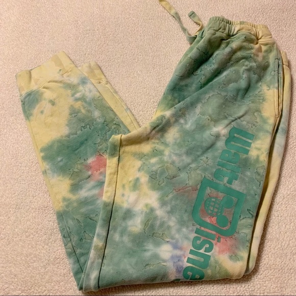 Walt Disney World Tie Dye Water Color Sweat Pants Joggers - Picture 1 of 13